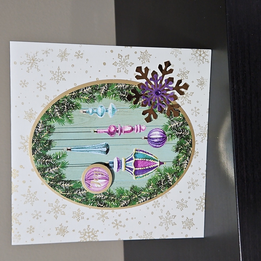 Handmade Christmas Card. "Joy"